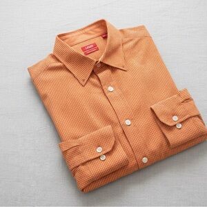 Izod Orange Men’s Casual Button Down Shirt